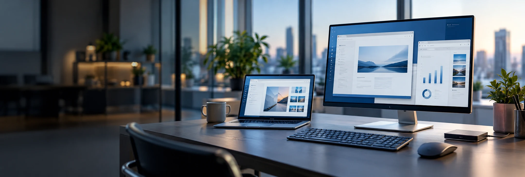 Computadoras y herramientas de software para oficina